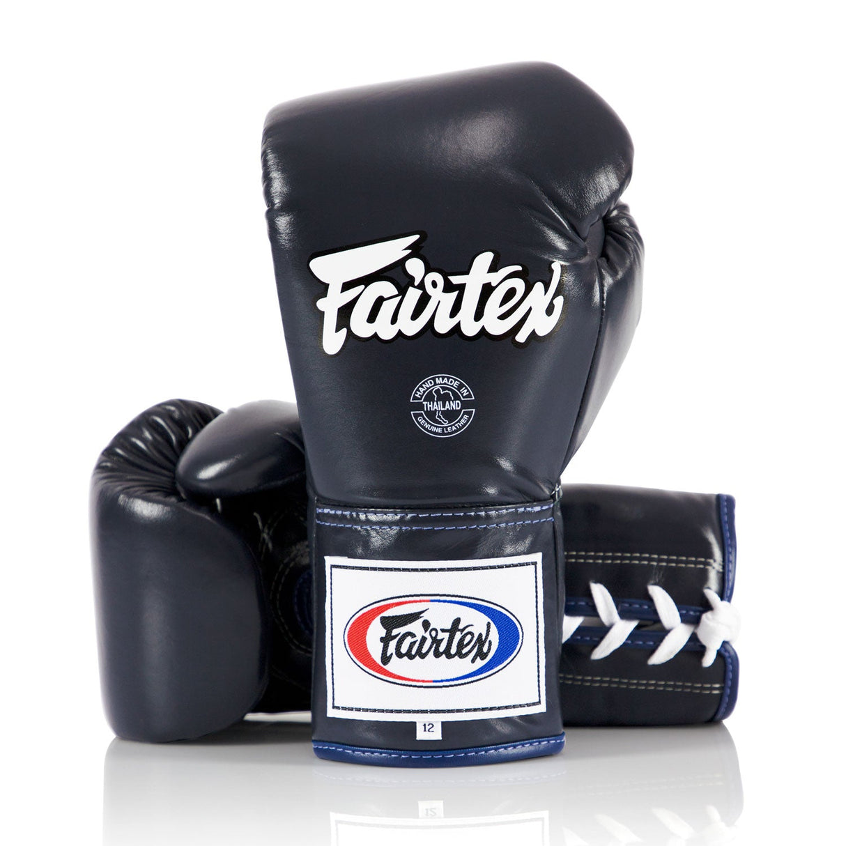 Fairtex BGL6 Lace-Up Competition Boxing Gloves Blue