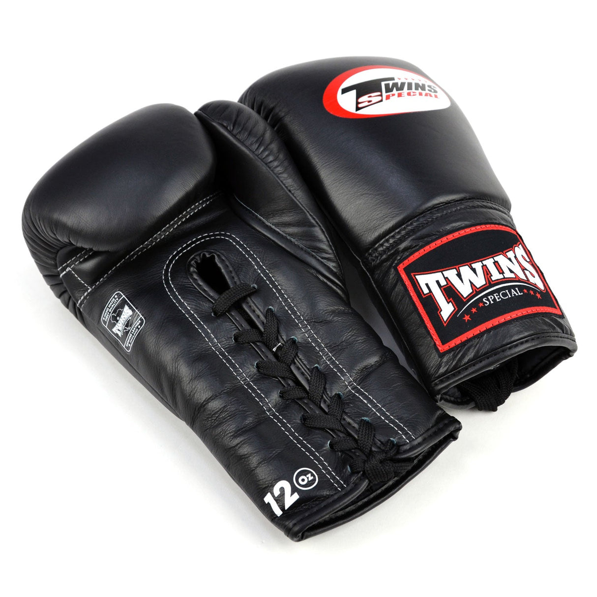 Twins Special BGLL1 Lace-Up Boxing Gloves Black