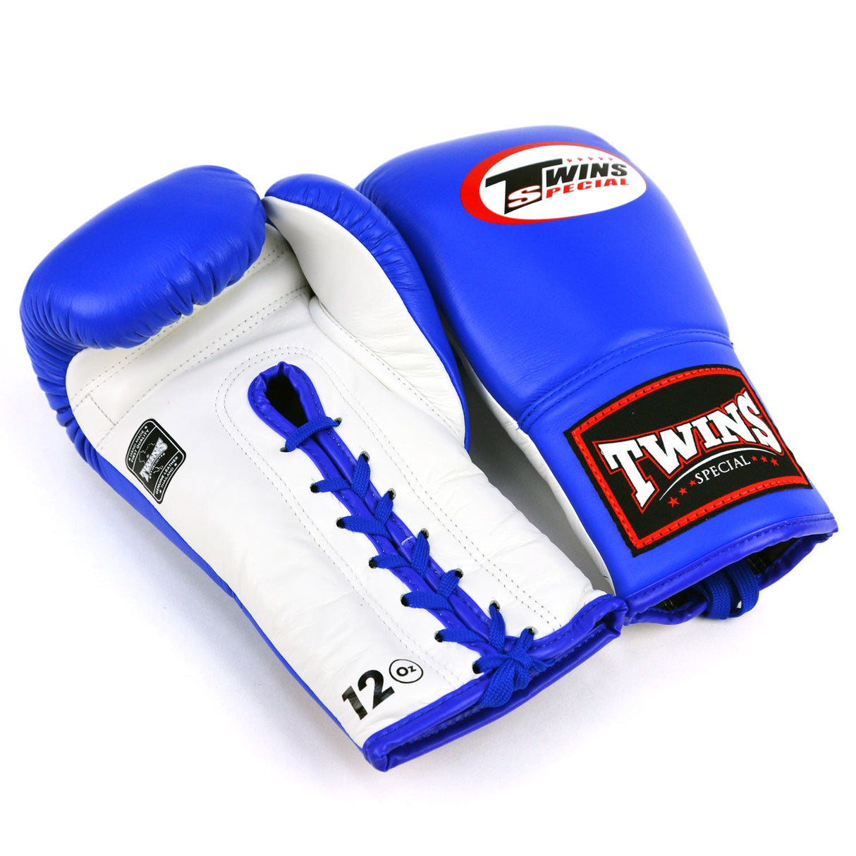 Twins Special BGLL1 Lace-Up Boxing Gloves Blue/White