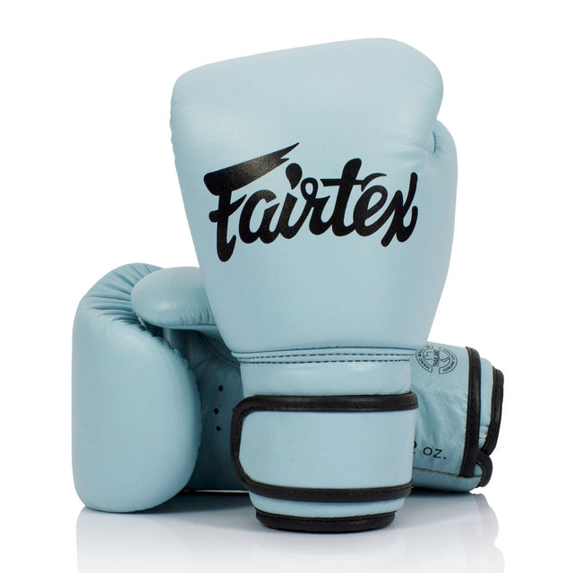 Fairtex BGV20 Leather Boxing Gloves Pastel Blue