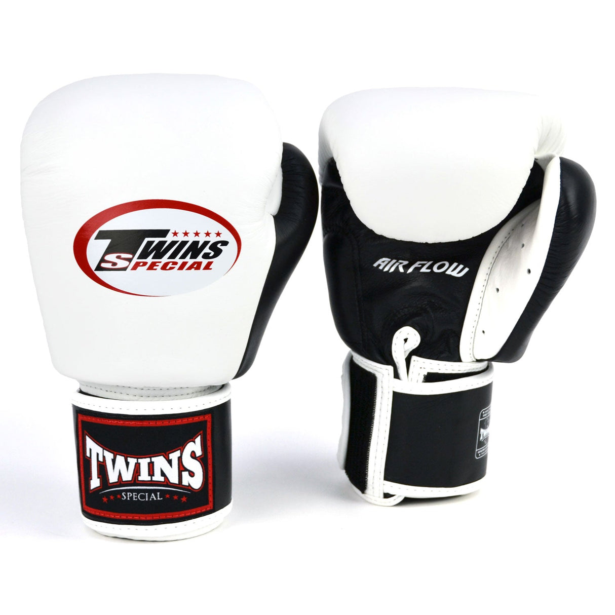 Twins Special BGVLA2-2T Air Flow Boxing Gloves - White/Black/Red