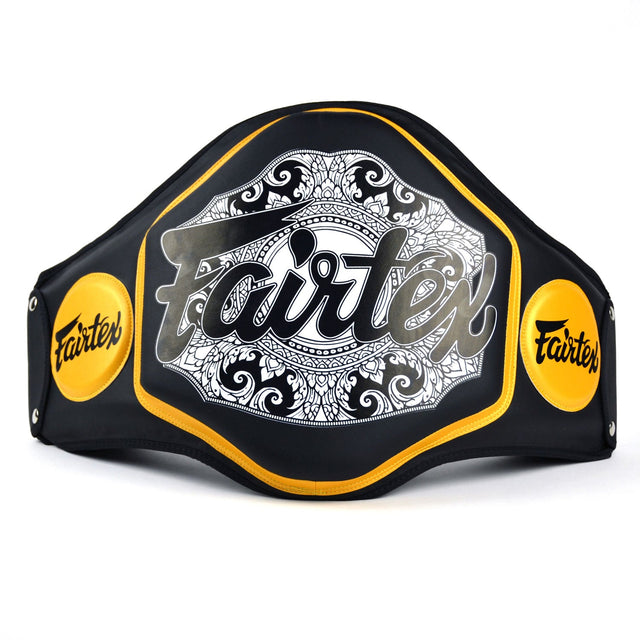 Fairtex BPV3 Microfiber Belly Pad Black/Gold