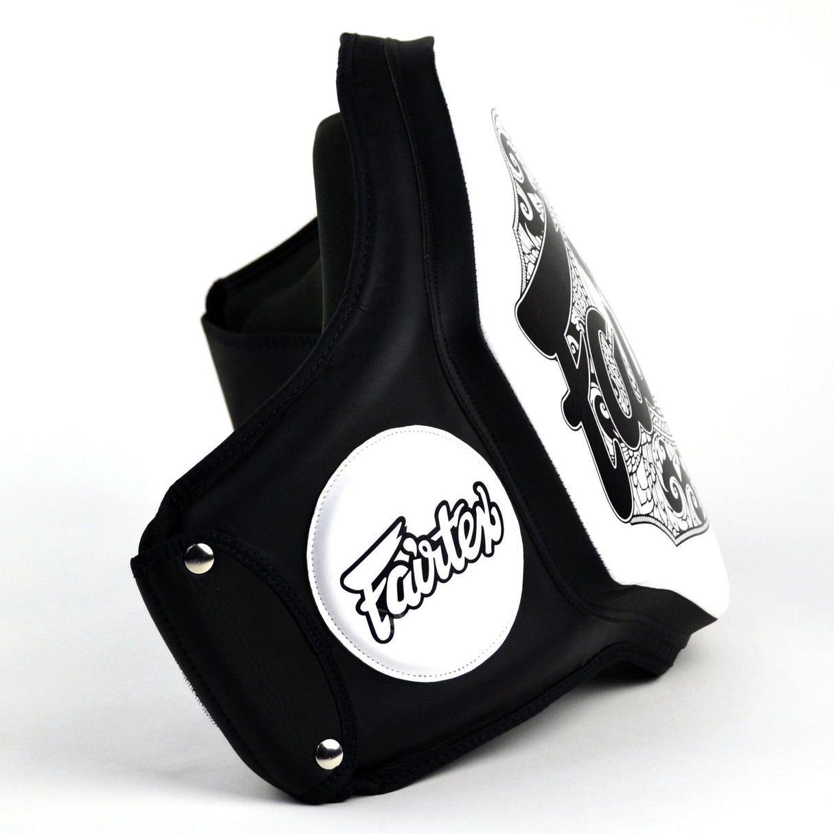 Fairtex BPV3 Microfiber Belly Pad Black/White