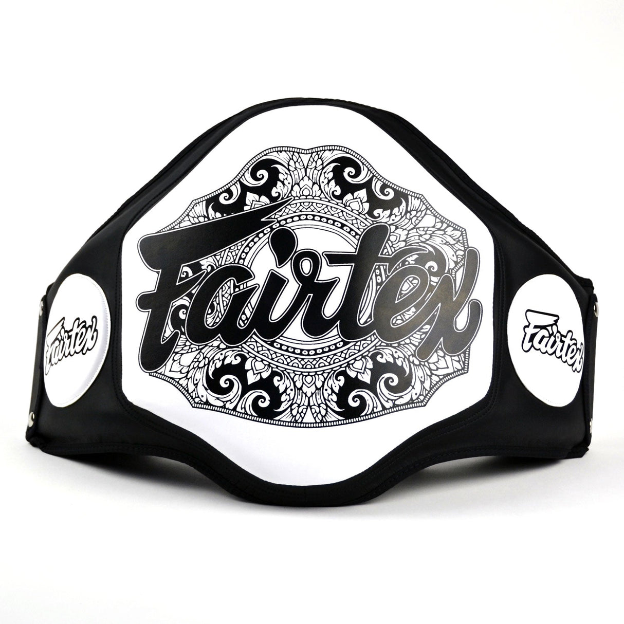 Fairtex BPV3 Microfiber Belly Pad Black/White