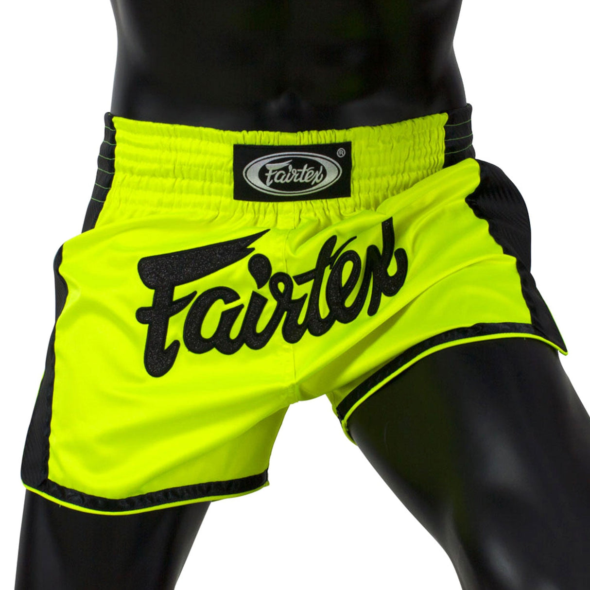 Fairtex BS1706 Slim Cut Muay Thai Shorts Lime Green