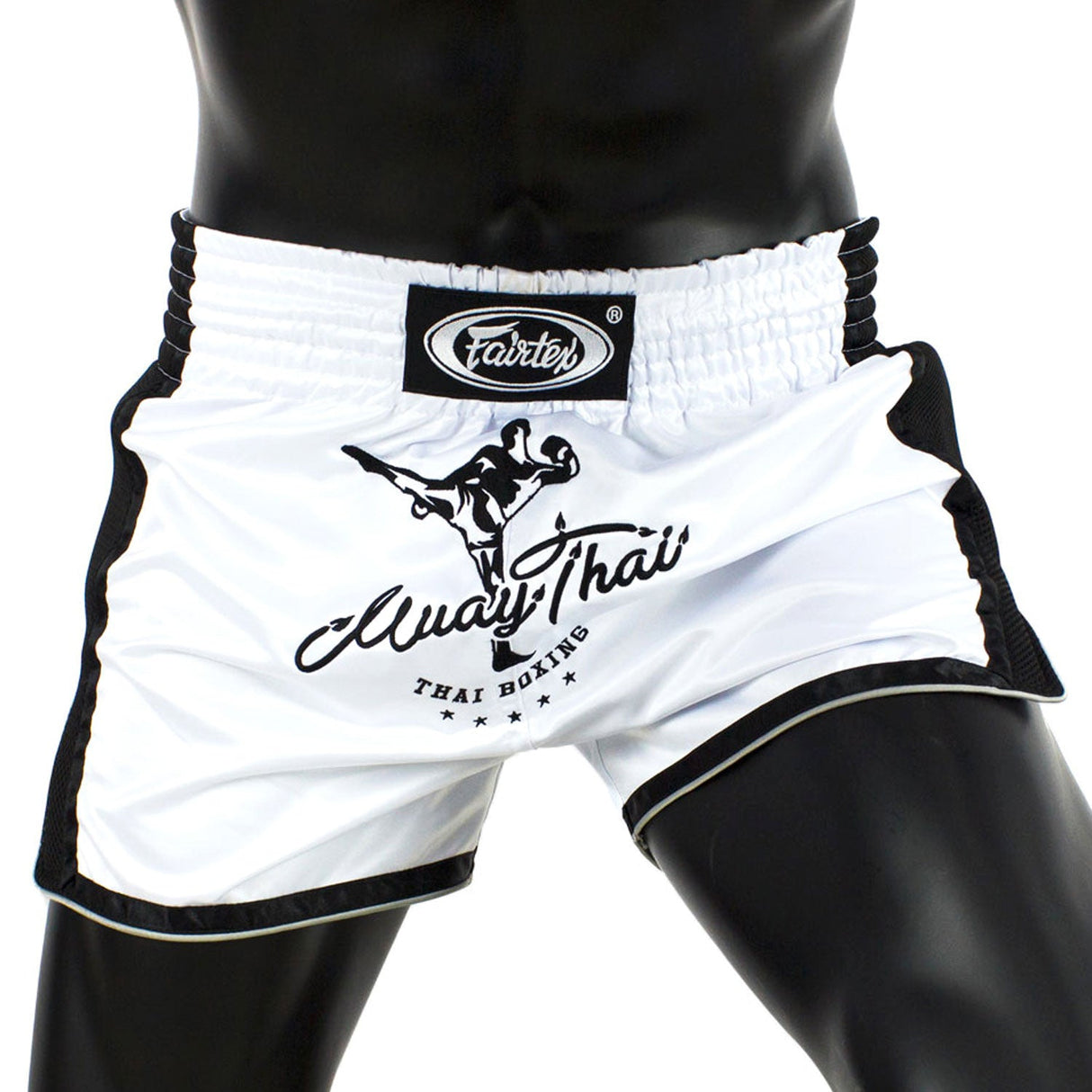 Fairtex BS1707 Slim Cut Muay Thai Shorts White
