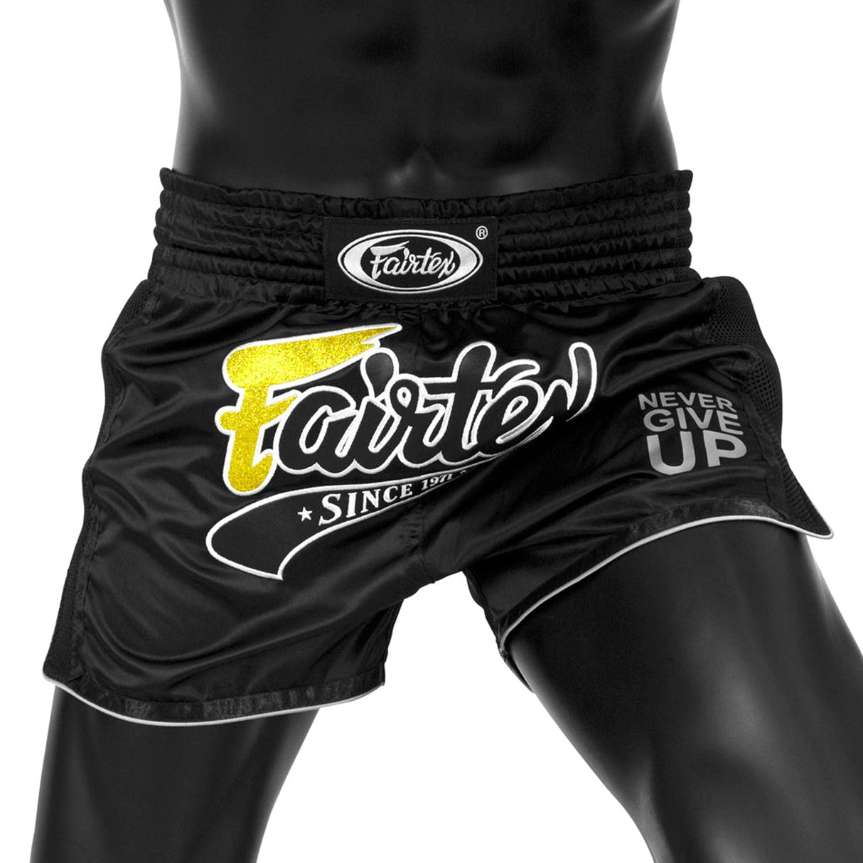 Fairtex BS1708 Slim Cut Muay Thai Shorts Black