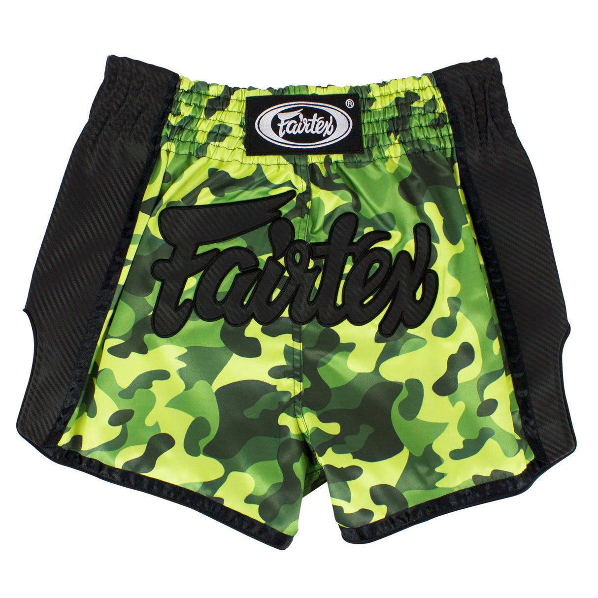 Fairtex BS1710 Slim Cut Muay Thai Shorts Green Camo