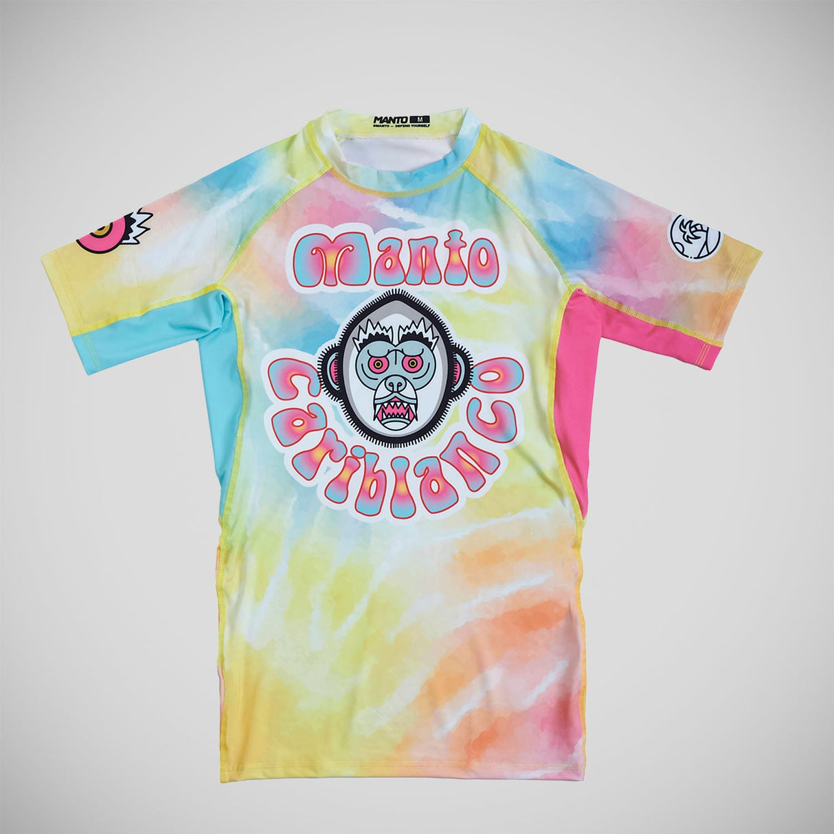 Manto CariBlanco Tie Dye Rash Guard Multi -kleuren met korte mouwen