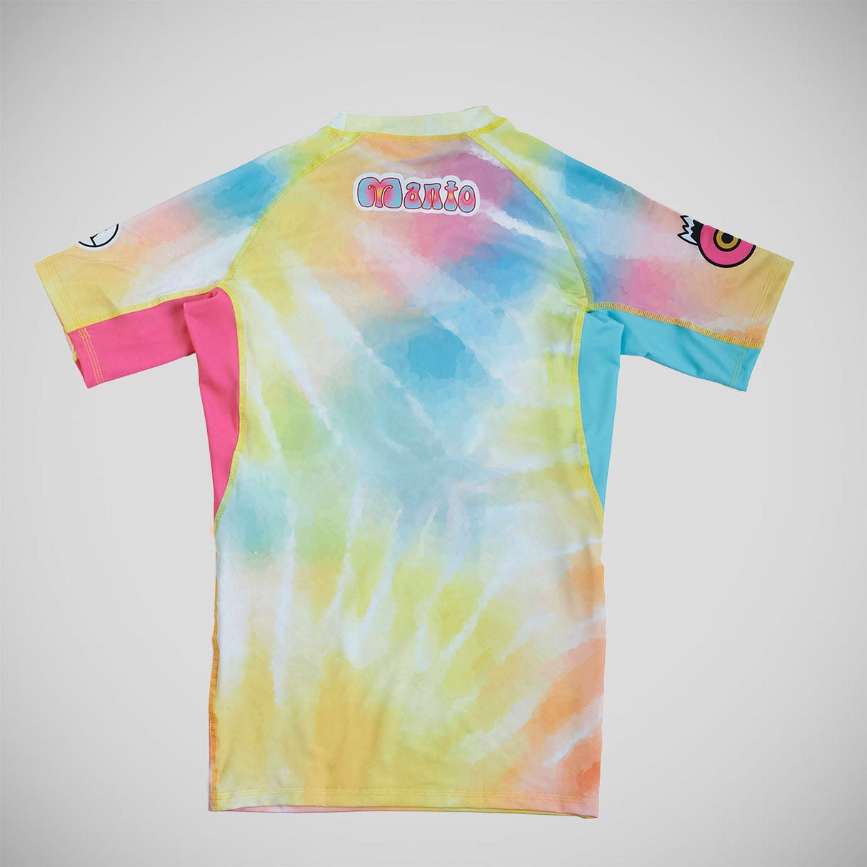 Manto CariBlanco Tie Dye Rash Guard Multi -kleuren met korte mouwen