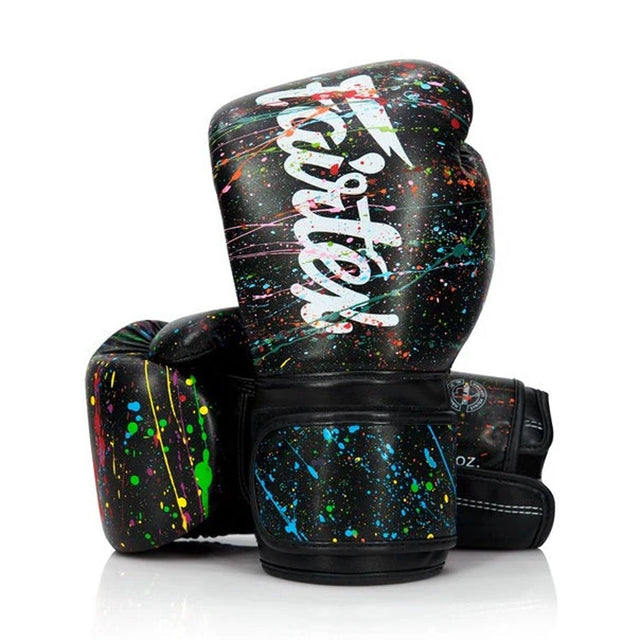 Fairtex BGV14PT Painter Microfibre Boxing Gloves Black