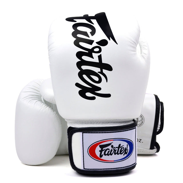Fairtex BGV19 Deluxe Tight-Fit Boxing Gloves White