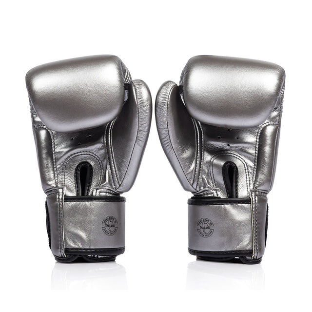 Fairtex BGV1C-PLUS Microfibre Boxing Gloves Gun Metallic