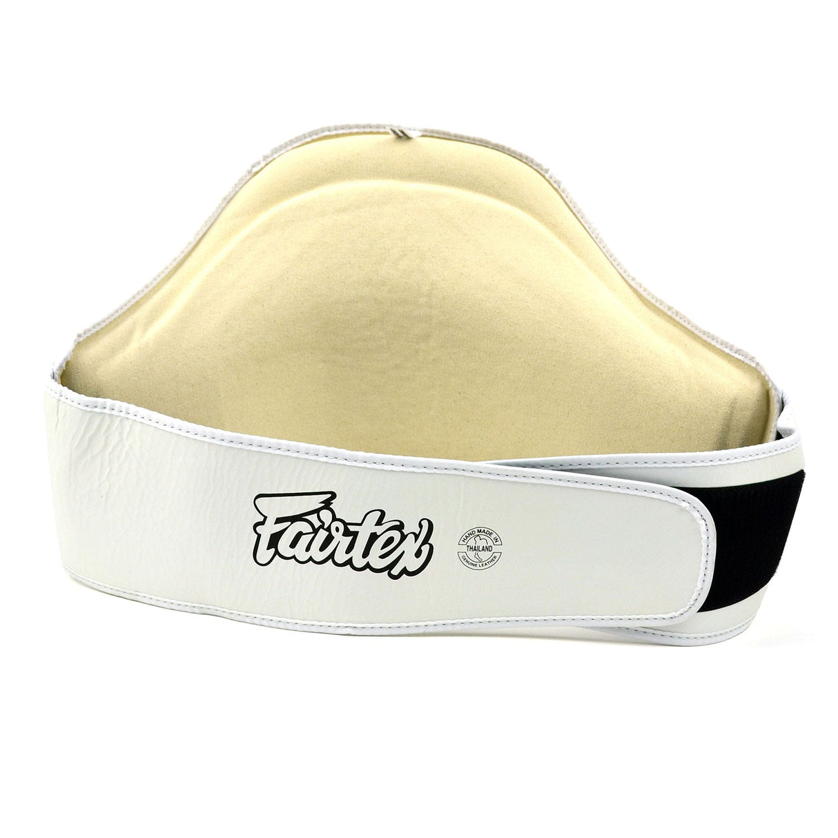 Fairtex BPV1 Standard Leather Belly Pad White/Black