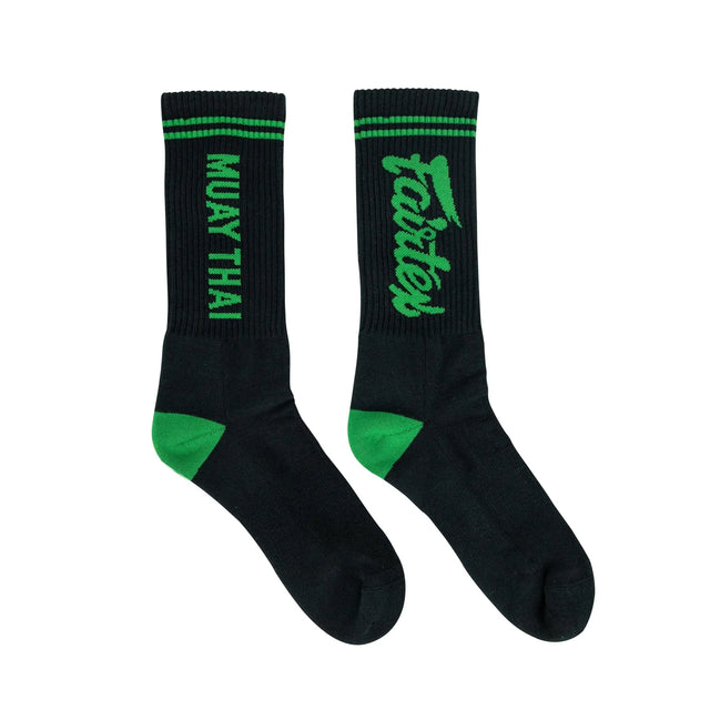 Fairtex Sports Socks Black-Green