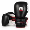 Pro-Box Pro Spar Leather Boxing Gloves Black/White