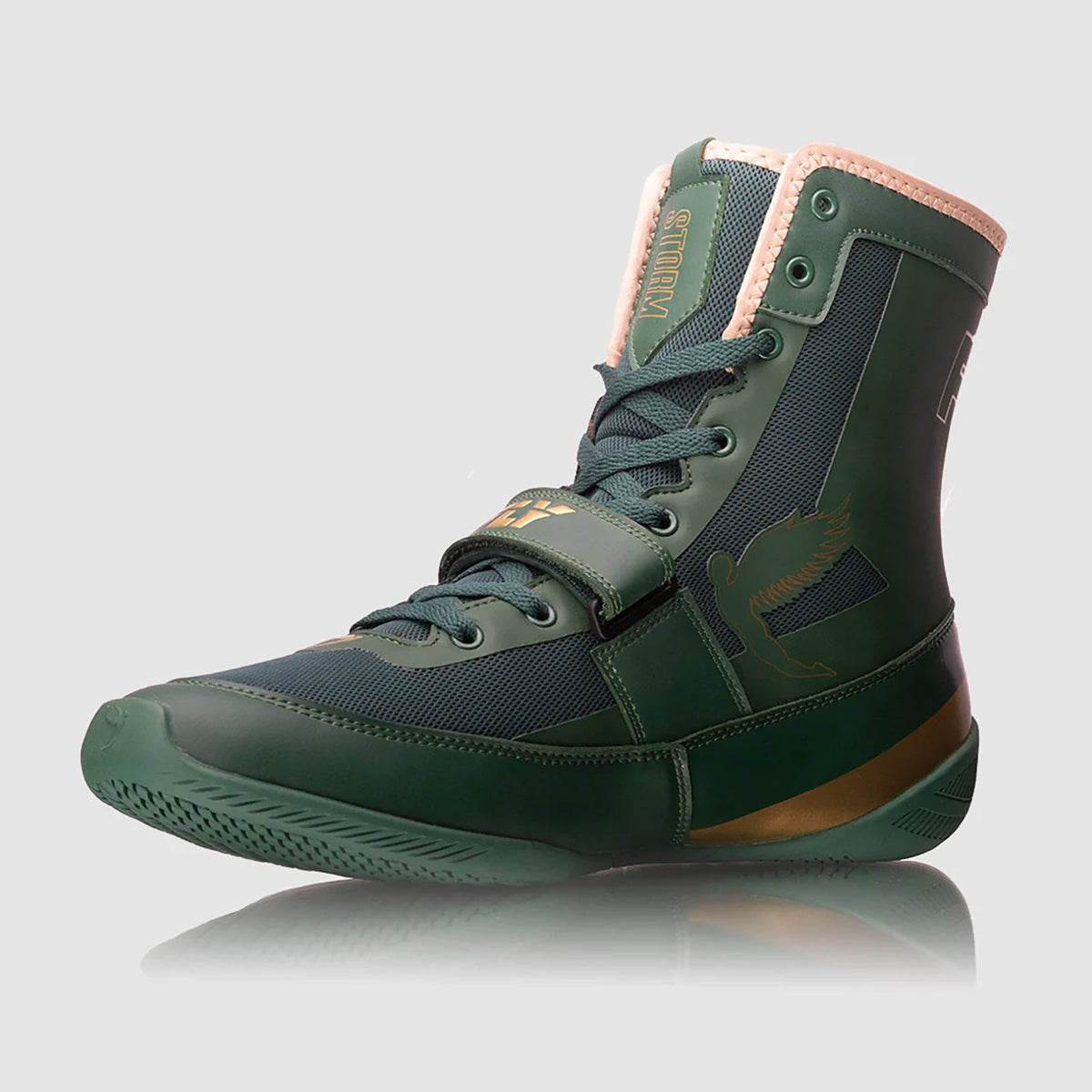 Fly Storm Boxing Boots Green/Gold