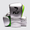 Fly Superlace Pro X 2 Boxing Gloves Silver/Neon