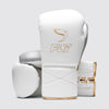 Fly Superlace Pro X 2 Boxing Gloves White/Grey/Gold