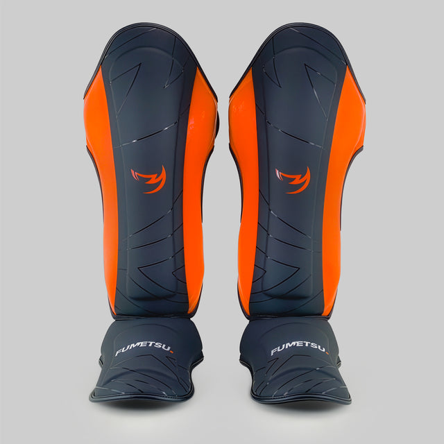 Fumetsu Icon Thai Shin Guards Black/Orange