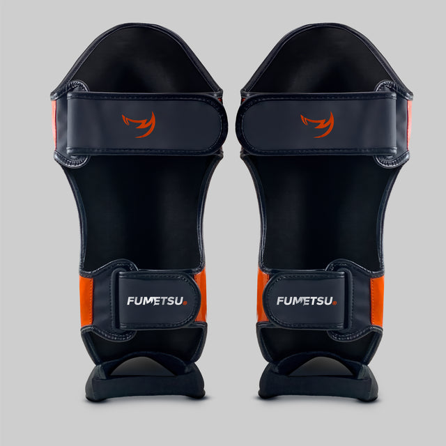 Fumetsu Icon Thai Shin Guards Black/Orange