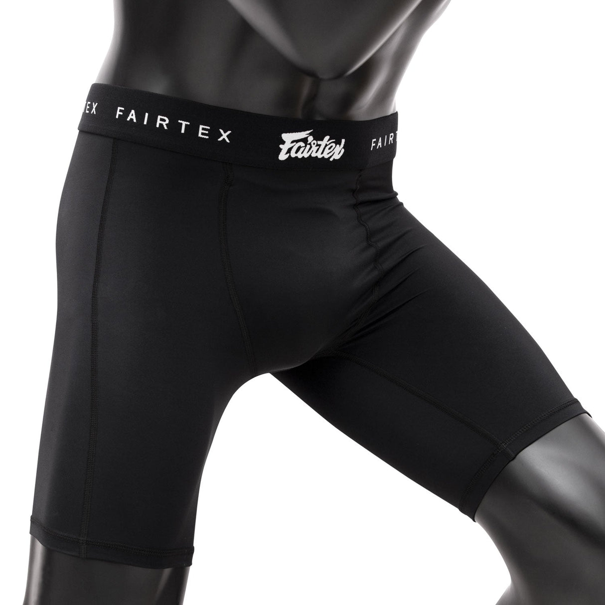 Fairtex GC3 Compression Shorts With Athletic Cup Black