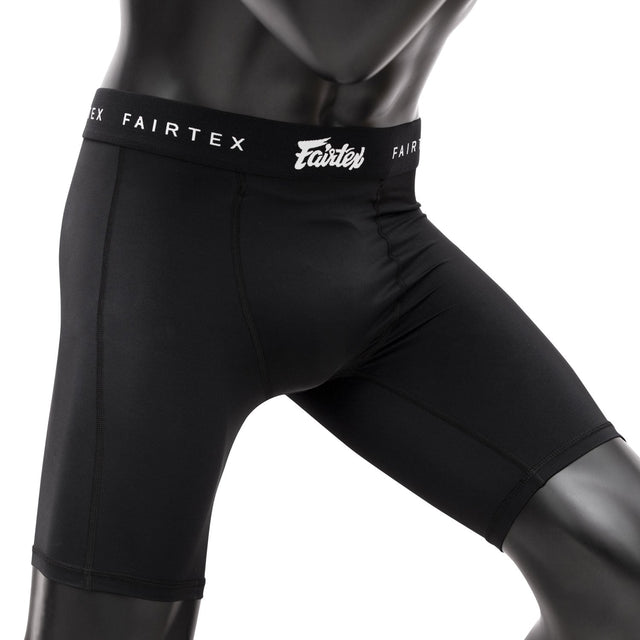 Fairtex GC3 Compression Shorts With Athletic Cup Black