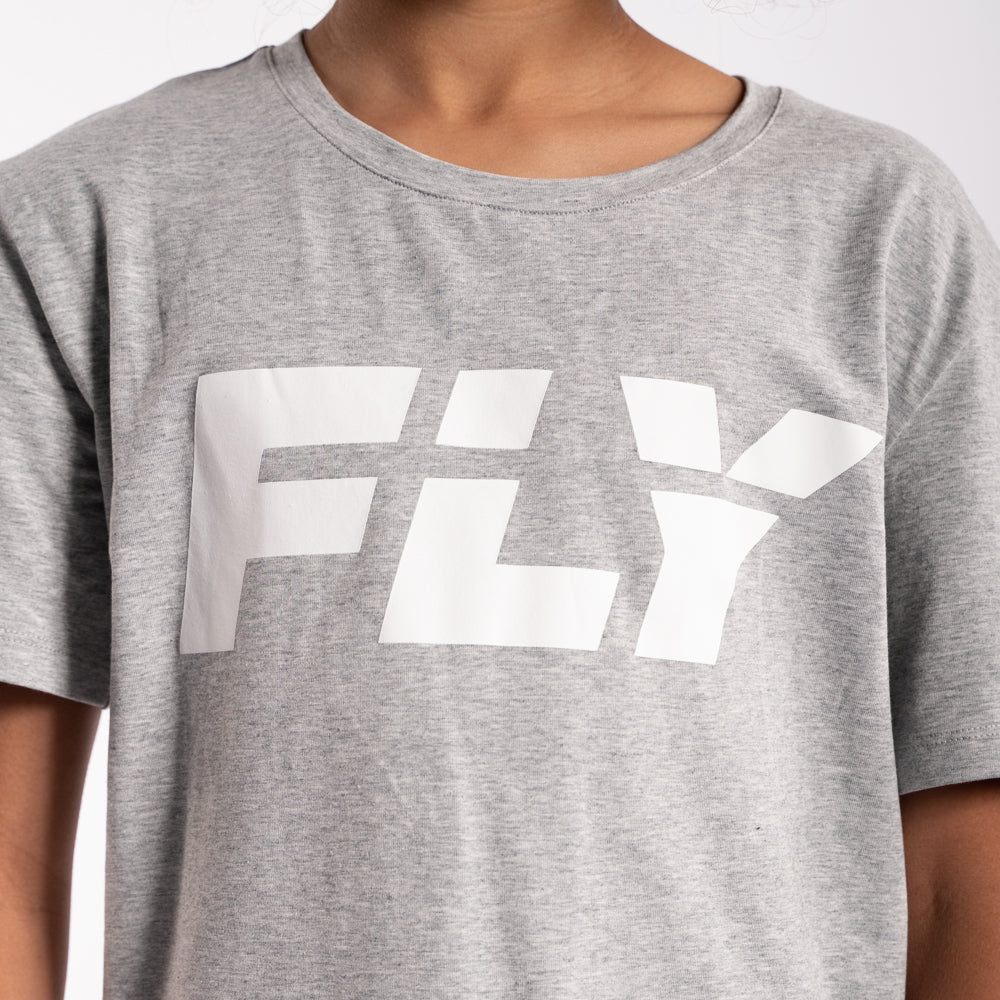 Fly Kids Big Logo Tee Grey