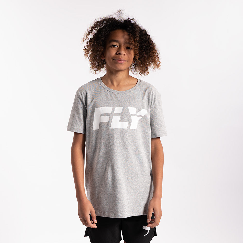 Fly Kids Big Logo Tee Grey