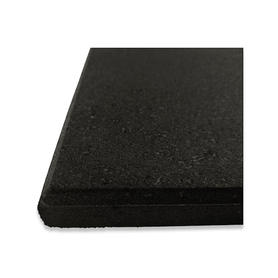 Sprung 30mm PRO Rubber Gym Floor Tiles - Heavy Duty - Black