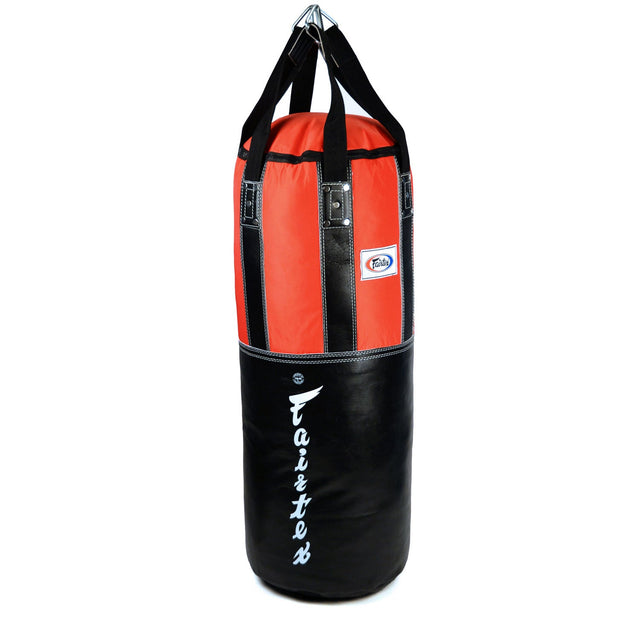 Fairtex HB3 Extra Large Leather Heavy Bag (Un-Filled) Black/Red