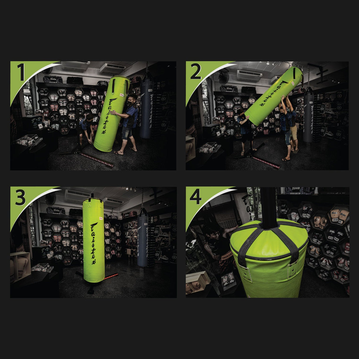 Fairtex HB7 7ft Pole Bag (Un-Filled) Black