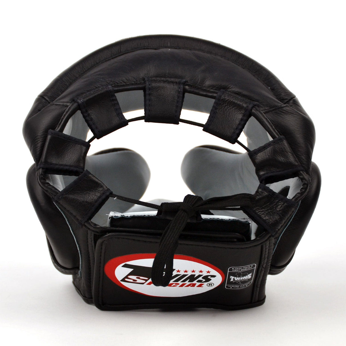 Twins Special HGL3 Leather Sparring Head Guard Black