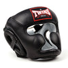 Twins Special HGL3 Leather Sparring Head Guard Black