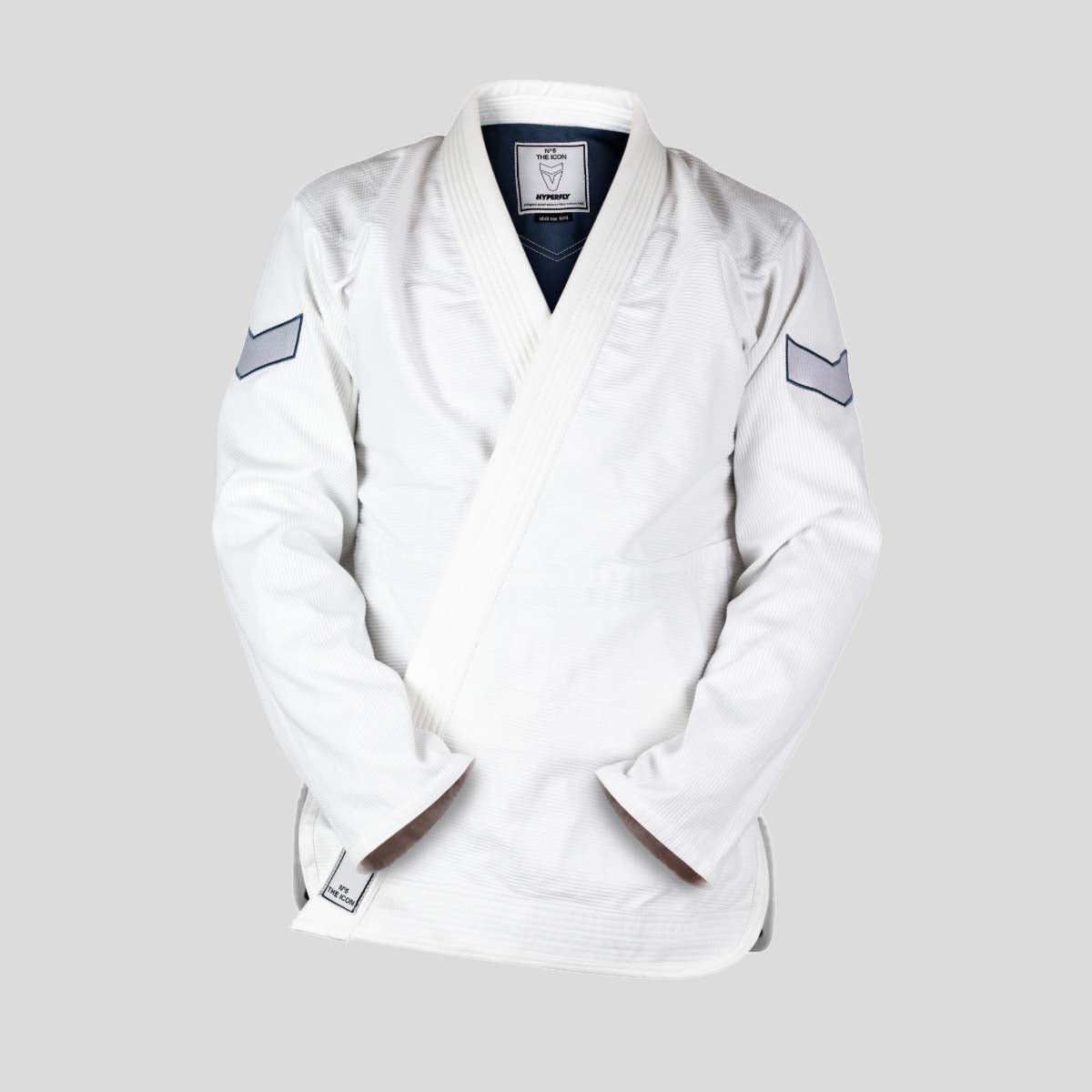 Hyperfly Icon V Womens Wolf Grey BJJ Gi White