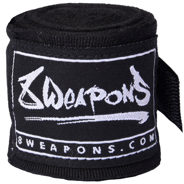 8 Weapons 3.5m Hand Wraps Black