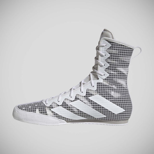 Adidas Box Hog 4 Boxing Boots White/Grey