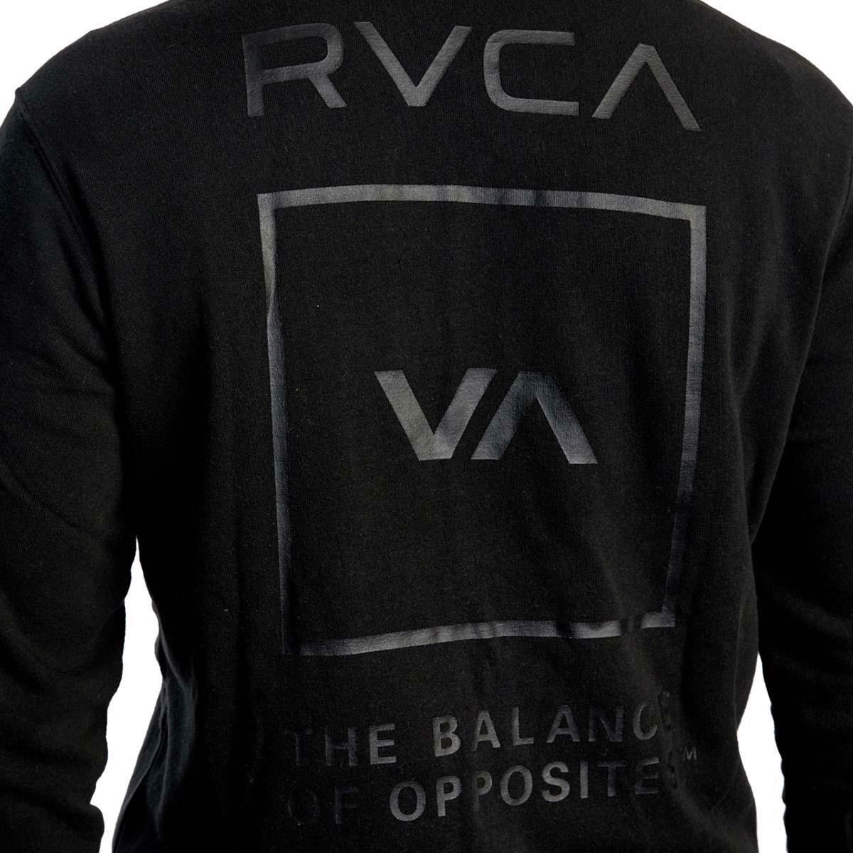 Schwarzer RVCA Swift Box Reißverschluss Hoodie