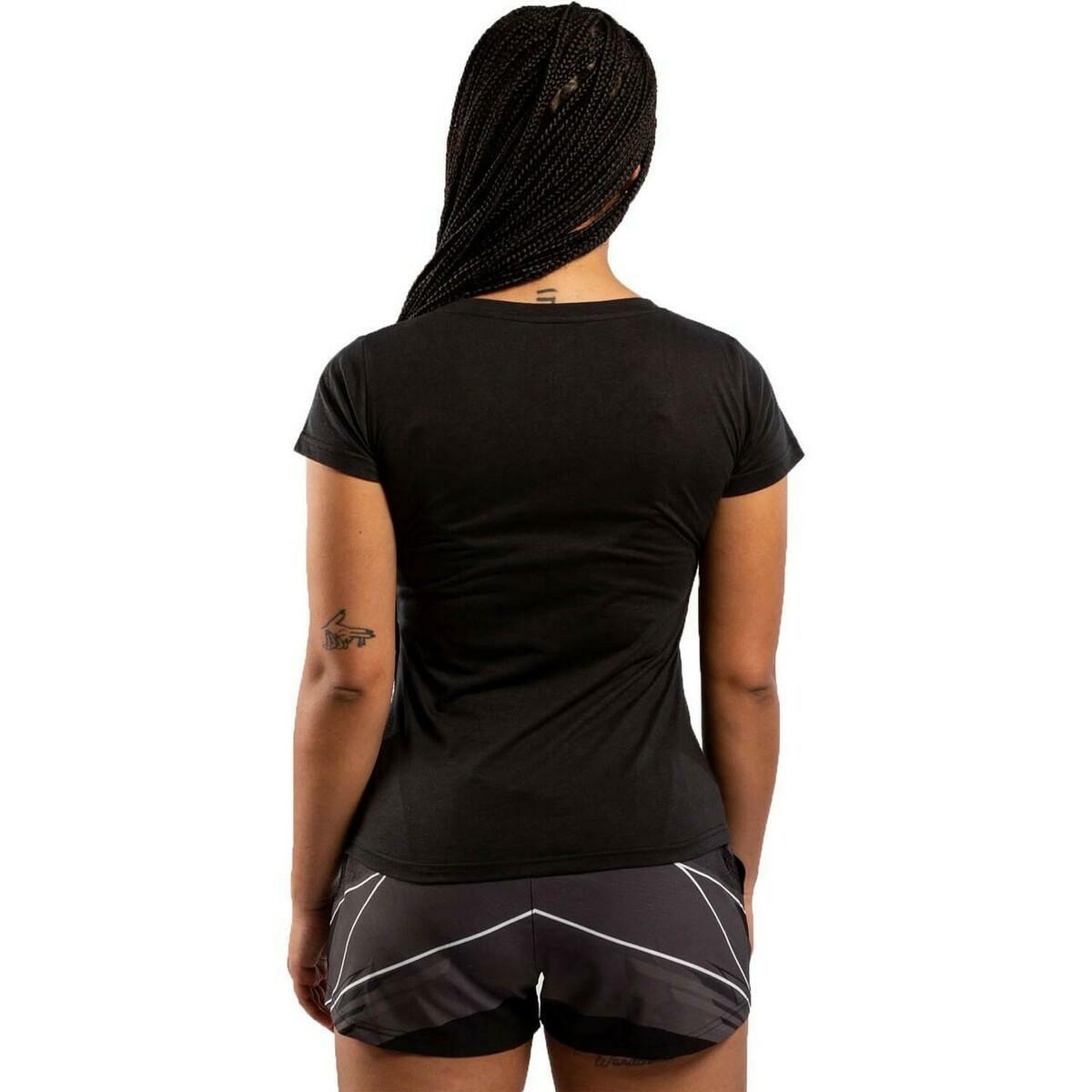 Schwarz/Weiß Venum UFC Replica Frauen-T-Shirt