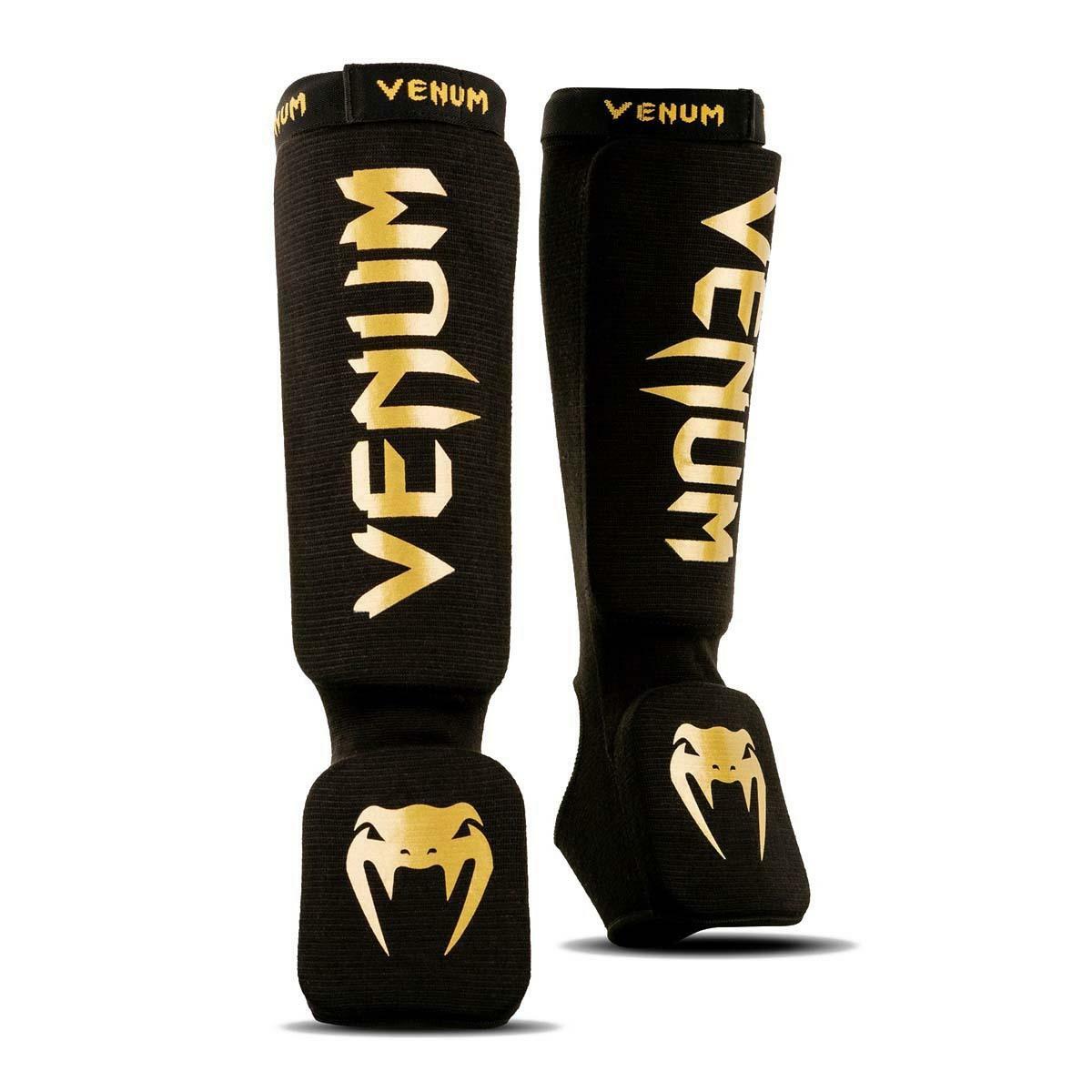 Venum Kontact Shin Instep Guards Black/Gold
