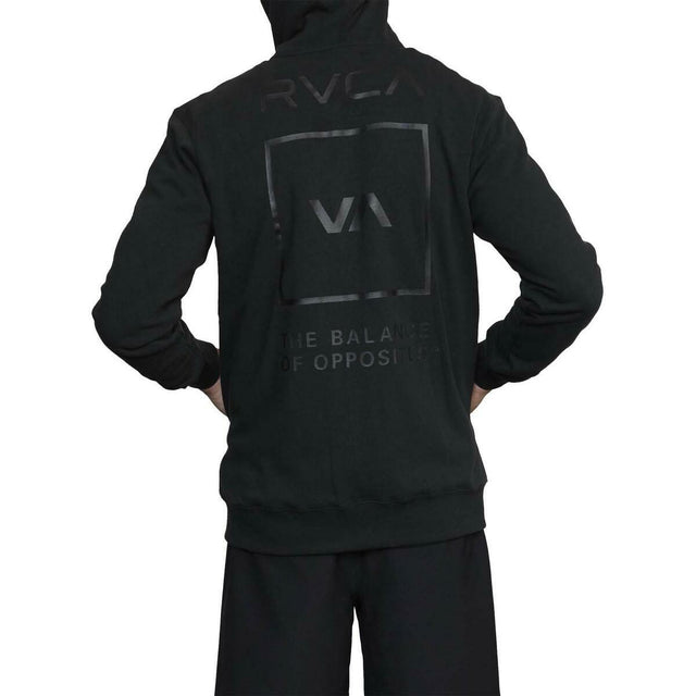 Black RVCA Swift Box Zipped Hoodie