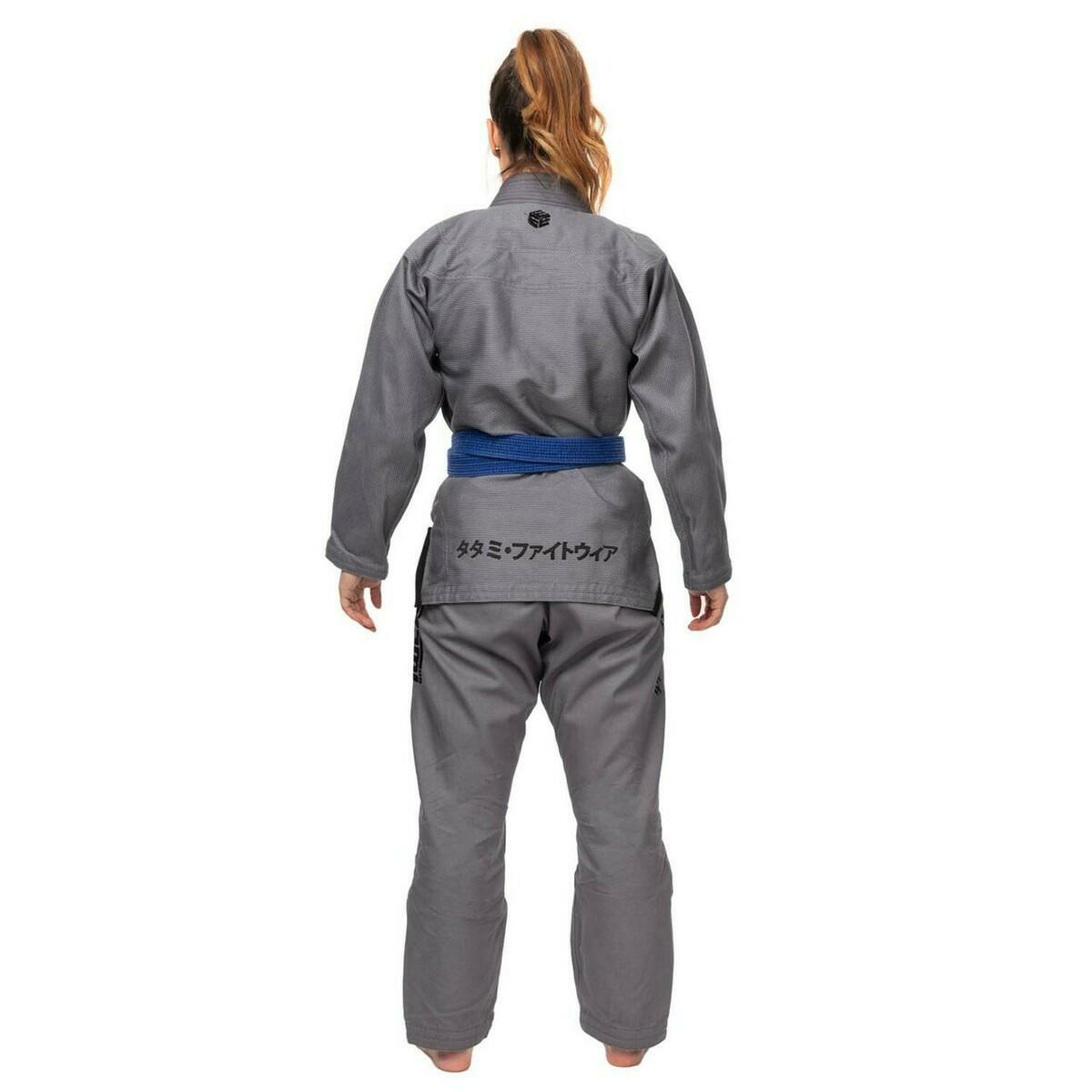 Tatami Fightwear Estilo Black Label Ladies Bjj Gi Gray/Schwarz