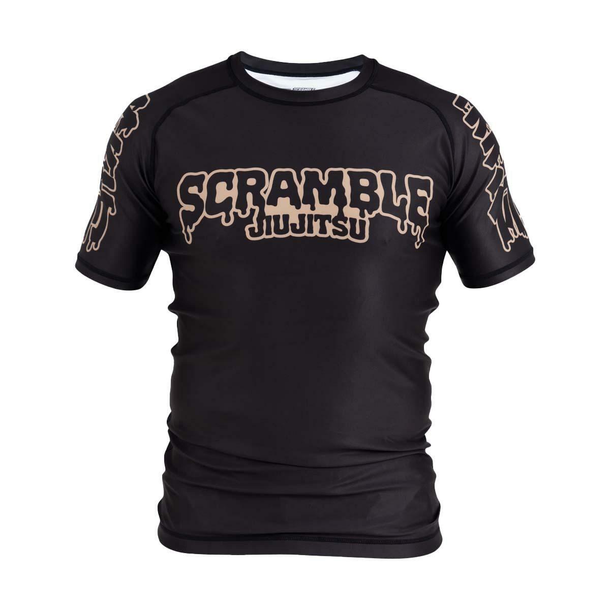 Scramble Drip Logo Rash Guard Black