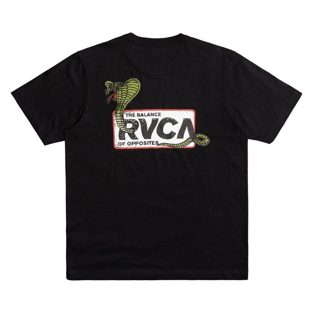 Black RVCA Snake Eyes T-Shirt