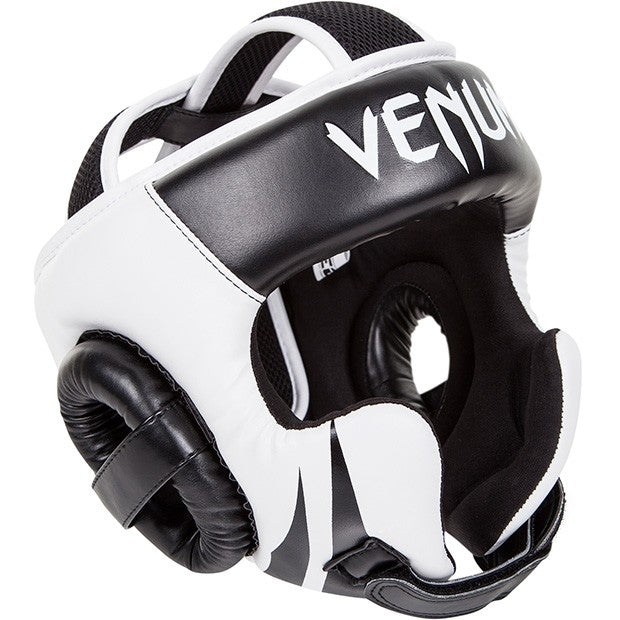 Venum Challenger V2 Hook & Loop Head Guard Black/White