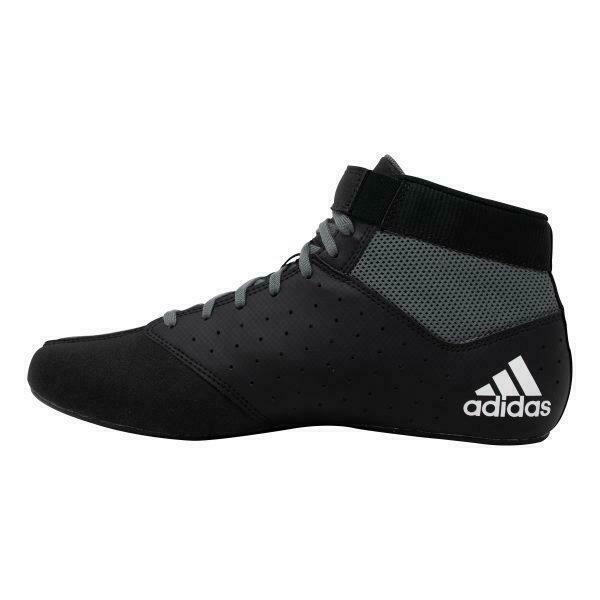 Czarno-białe buty zapaśnicze Adidas Mat Hog 2.0
