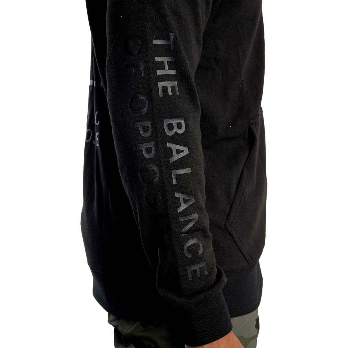 Schwarzer RVCA Swift Box Reißverschluss Hoodie