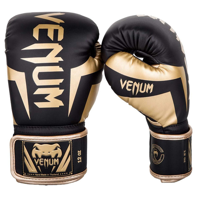 Venum Elite Boxing Gloves Black/Gold