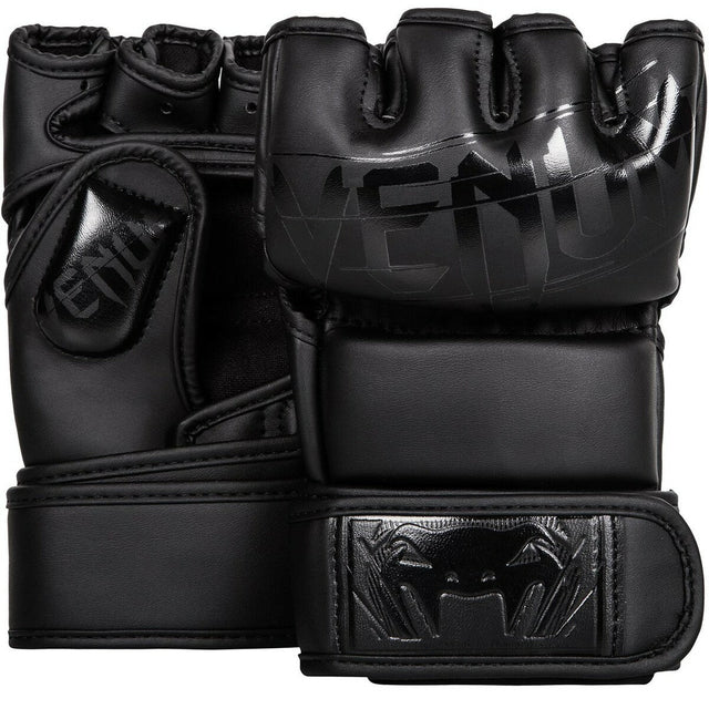 Venum Undisputed 2.0 Leather MMA Fight Gloves Black/Black