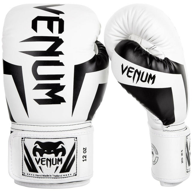 Venum Elite Boxing Gloves White/Black